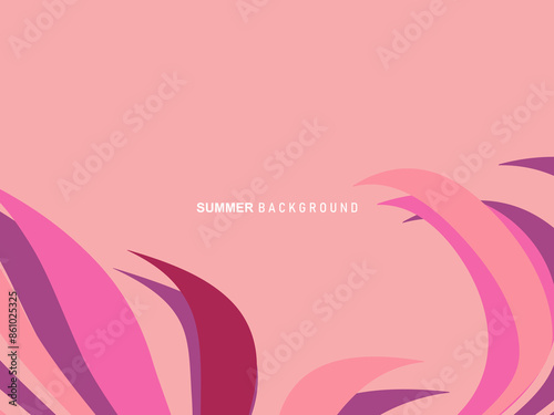 Unique artistic summer card with multicolored background, shapes and geometric elements in memphis style. Abstract design card perfect for prints, flyers, banners, invitations, charters, etc.