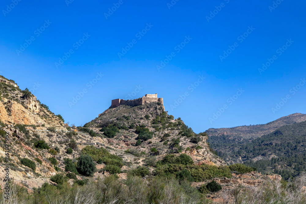 View of Domeño castle. Valencian community, Spain. View of Domeño castle. Valencian community, Spain.