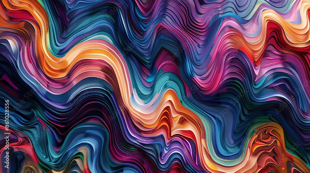 Textured colorful wavy pattern. Textured colorful wavy pattern.