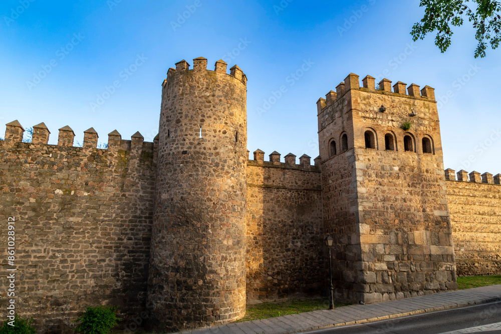 View of a part of the wall of Toledo. Castile la Mancha, Spain. View of a part of the wall of Toledo. Castile la Mancha, Spain.