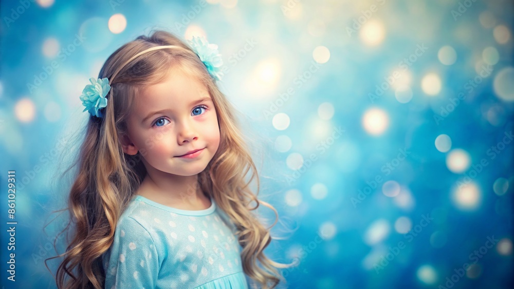 Serene, vibrant blue background with subtle gradient, evoking sense of calmness and innocence, perfect for little girl conceptual themes. Serene, vibrant blue background with subtle gradient, evoking sense of calmness and innocence, perfect for little girl conceptual themes.