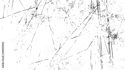 Old wall with scratches and damage. Grunge background black and white. Distressed black sketch texture. Distress Overlay Texture. 