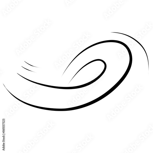 Hand drawn wind line sketch, doodle wind motion, air blow, swirl elements. Sketch drawn air blow motion, smoke flow art, abstract line
