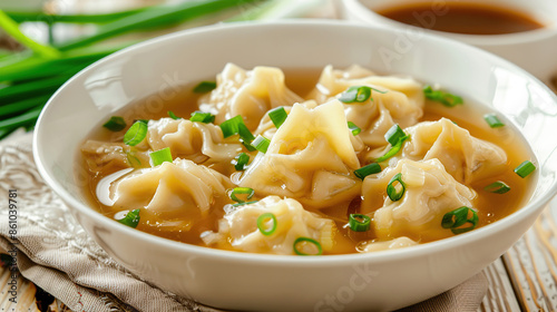 A comforting bowl of wonton soup to soothe the soul