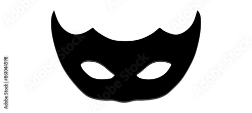 Superhero mask set icons in black style. superhero mask vector symbol illustration.