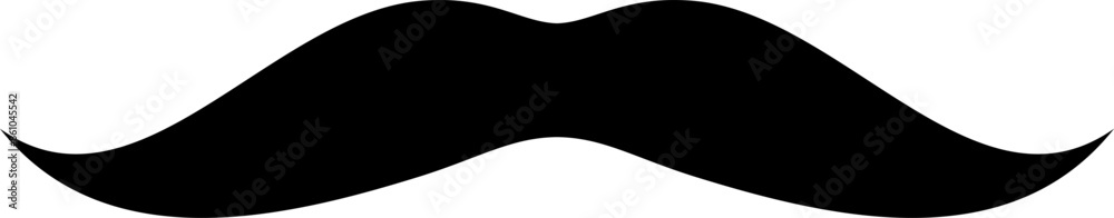 vector of a black mustache vector of a black mustache