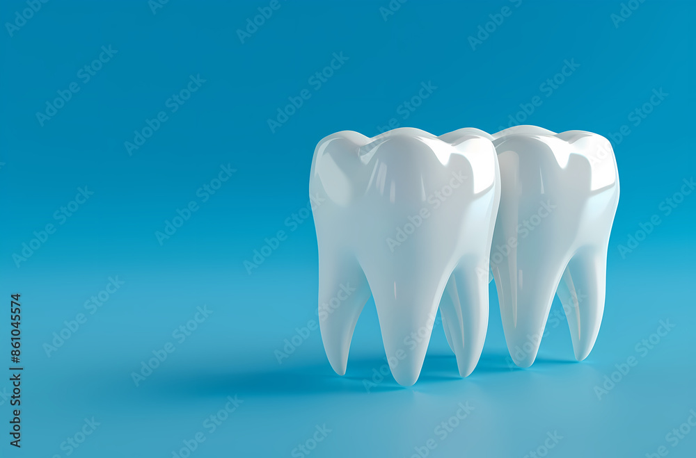 tooth on white tooth on white