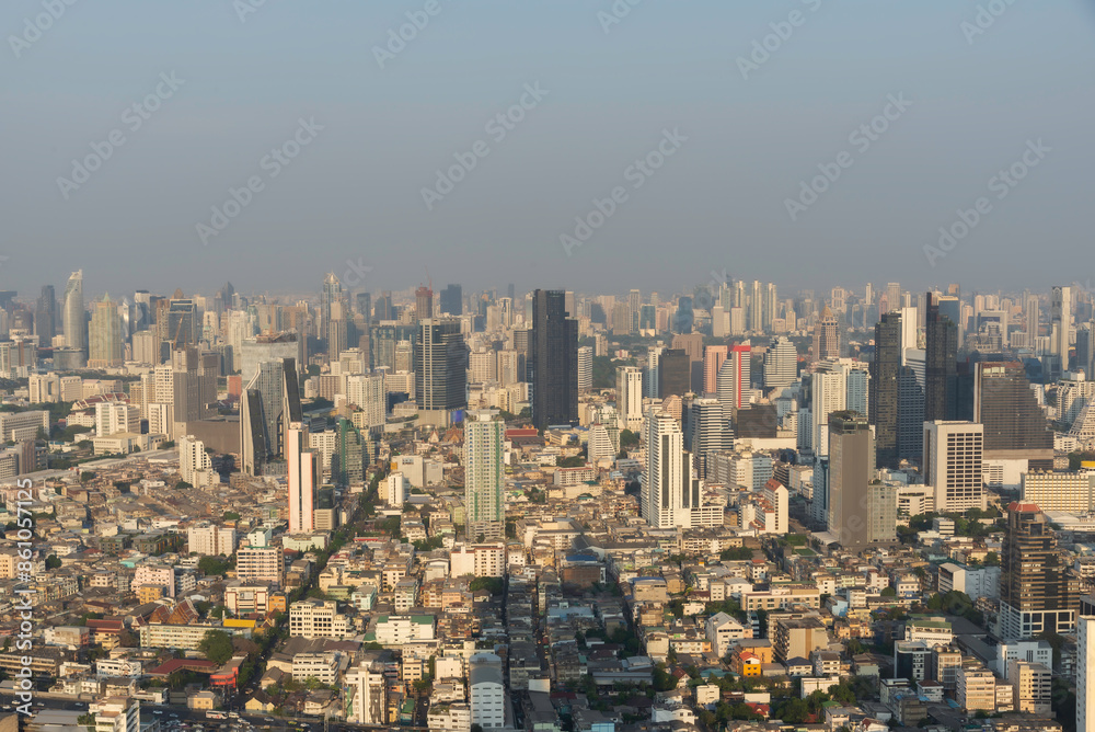 bad air with PM 2.5 dust in the atmosphere in the city bad air with PM 2.5 dust in the atmosphere in the city