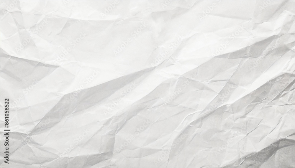 Obraz premium crumpled white paper texture background