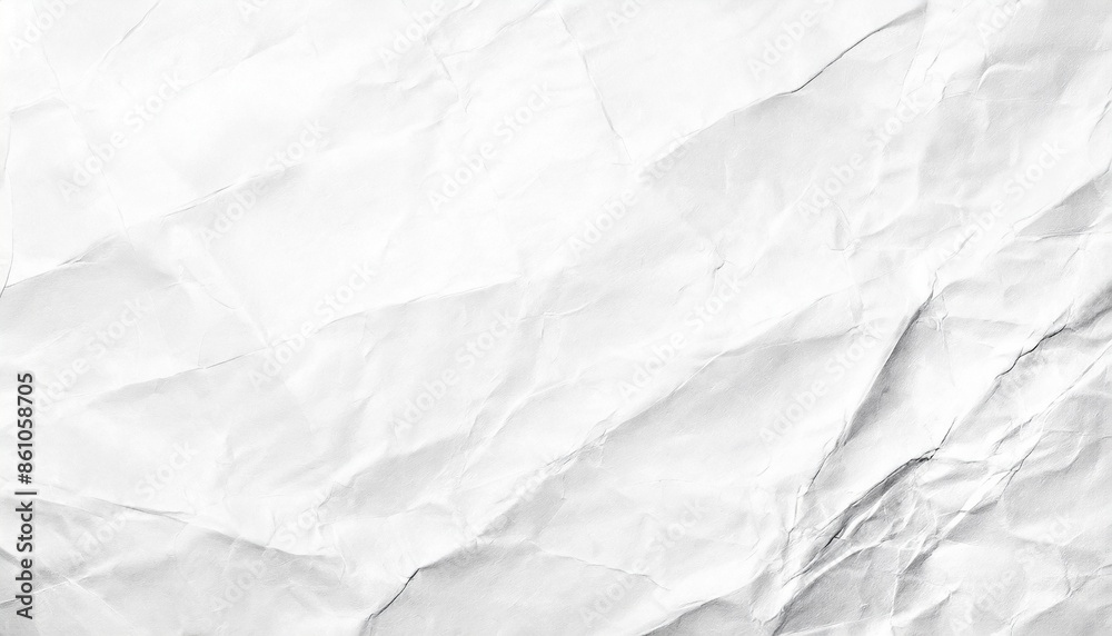 Obraz premium crumpled white paper texture background