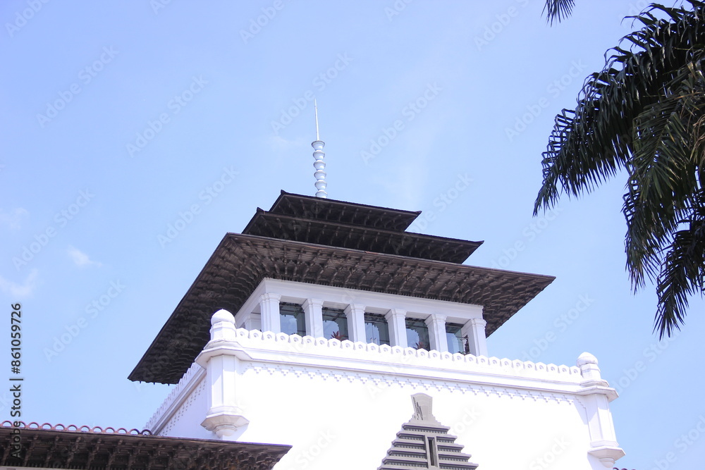 Exterior of Gedung Sate Bandung, Gedung Sate is a West Java provincial