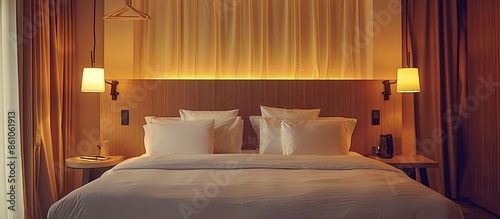 Hotel room interior,double ...