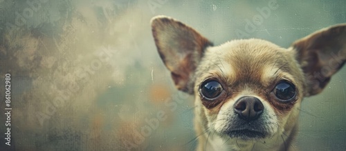 a photo of a tiny cute chih...