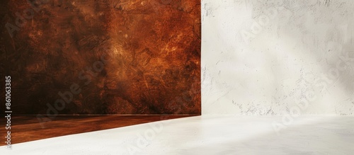 Corner of room with two col...