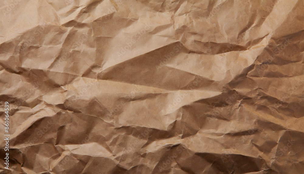 Fototapeta premium crumpled brown paper texture background