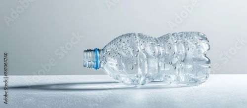 empty crushed plastic bottl...