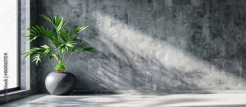 Modern interior with plant ...