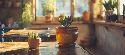 Pot in the cafe            ...