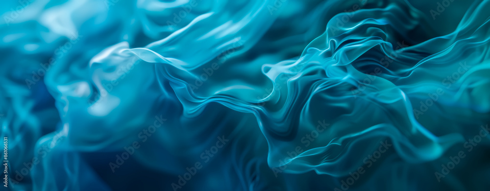 Obraz premium Blue Smoky Background