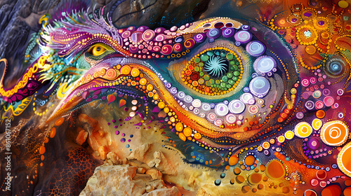 Creation Story The Rainbow Serpent Shaping Australian Aboriginal Lands, Rivers, and People. Concept Australian Aboriginal, Creation Story, Rainbow Serpent, Indigenous Culture, Landscap