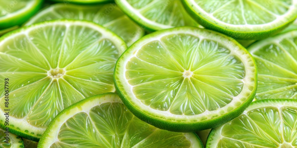 lime slices, macro lime slices, macro