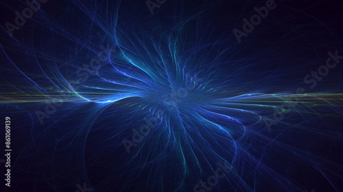 3D manual rendering abstract colorful fractal light background. Its not AI Generatd illustration.