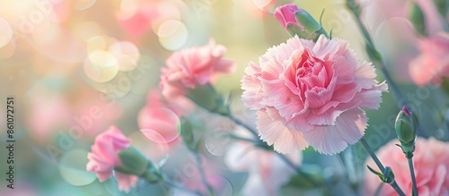 a pink carnation flower in ...