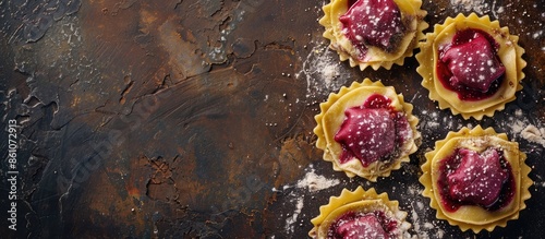 three fresh homemade raw ra...