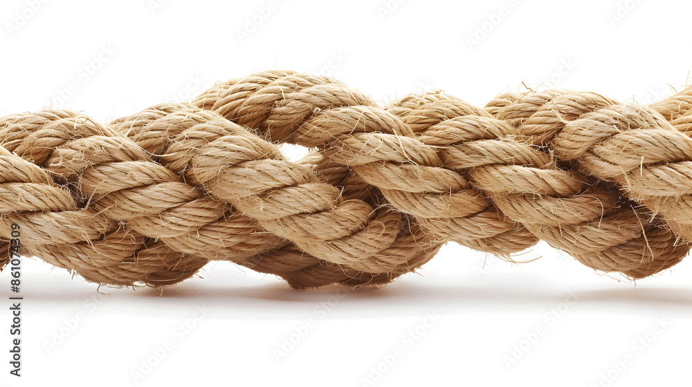 ship rope isolated on white background : Generative AI ship rope isolated on white background : Generative AI