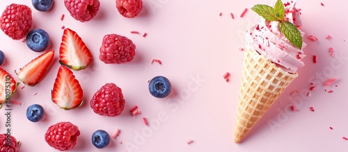 Succades Isolated on pastel background  Food  Isolated. with copy space image. Place for adding text or design photo