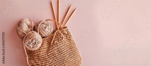 Handmade and craft. Crochet...