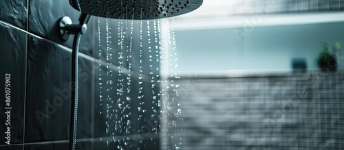 Shower in bathroom. with co...
