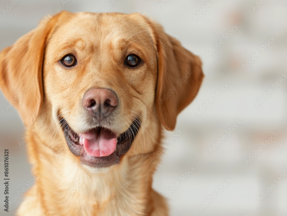 Enchanting Golden Lab Puppy with Playful Expression Enchanting Golden Lab Puppy with Playful Expression