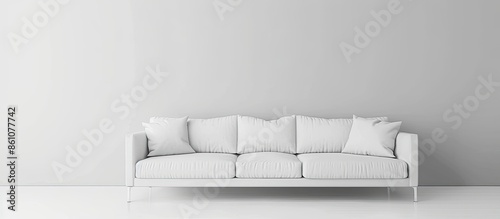 modern white suede couch so...