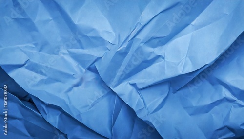Wallpaper Mural crumpled blue paper texture background Torontodigital.ca