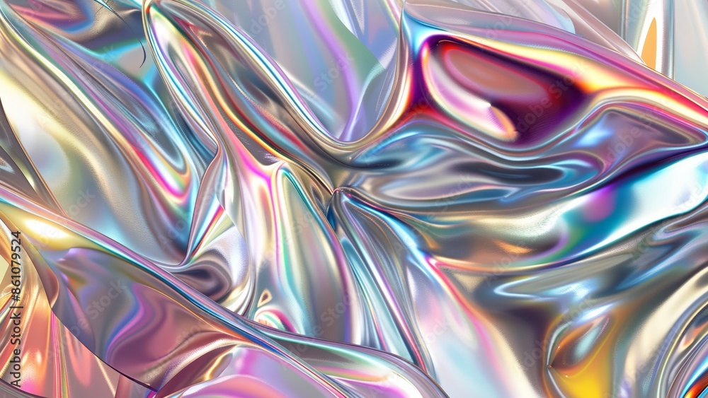 closeup wallpaper of a silver iridescent shiny fabric with metalic glow closeup wallpaper of a silver iridescent shiny fabric with metalic glow