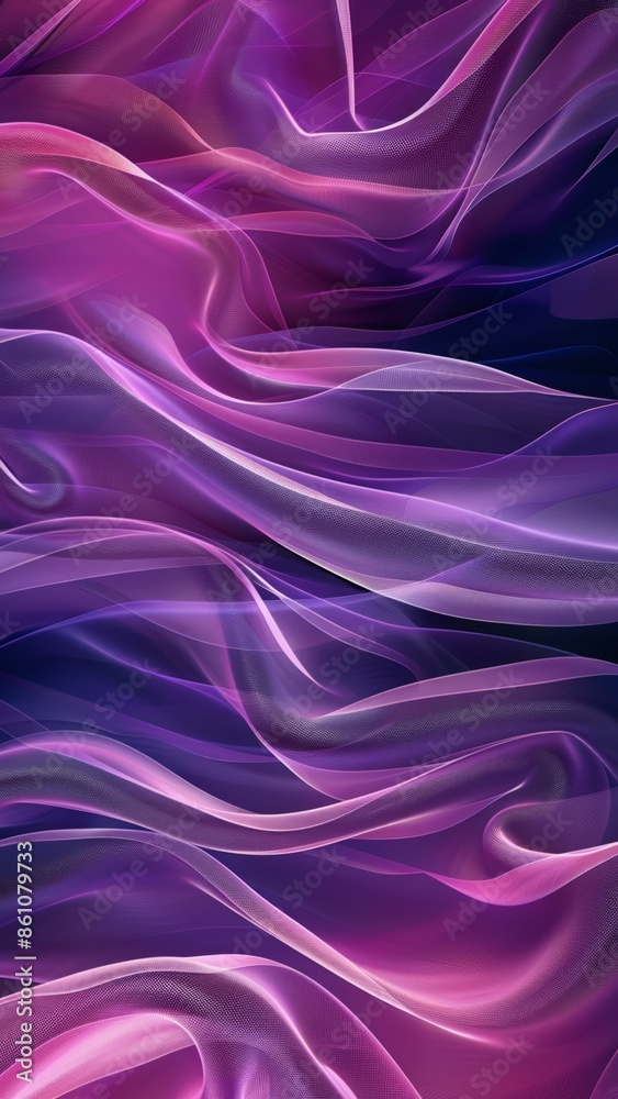 Fototapeta premium abstract violet wallpaper with the colorful waves and swirls on the dark background