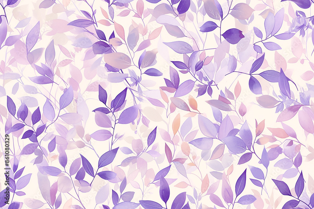 A seamless pattern of purple leaves on a light background, creating a soft and elegant design perfect for various applications. A seamless pattern of purple leaves on a light background, creating a soft and elegant design perfect for various applications.