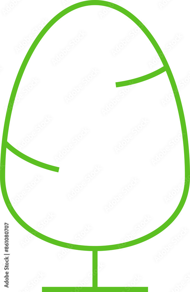 Pine Tree Line Icon Pine Tree Line Icon