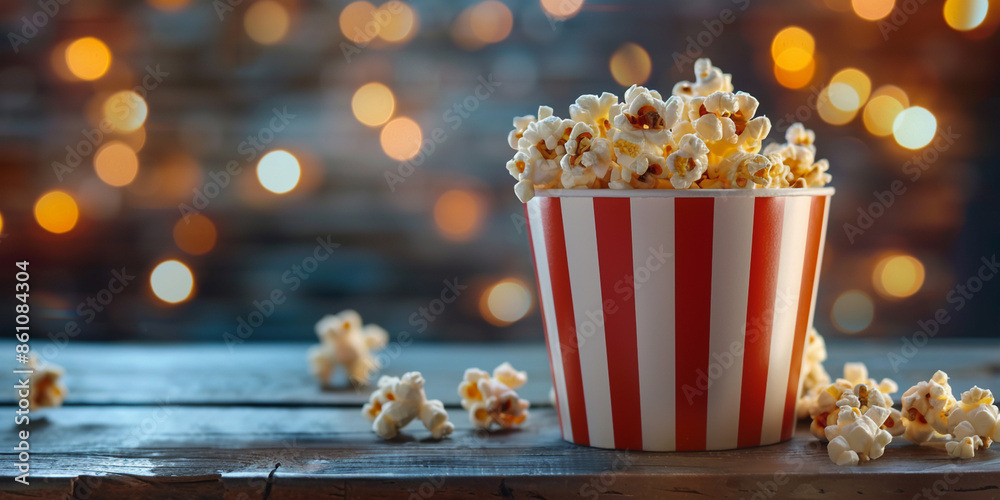 Cinema and Entertainment Popcorn Illustration
Cinema and Entertainment Popcorn Illustration