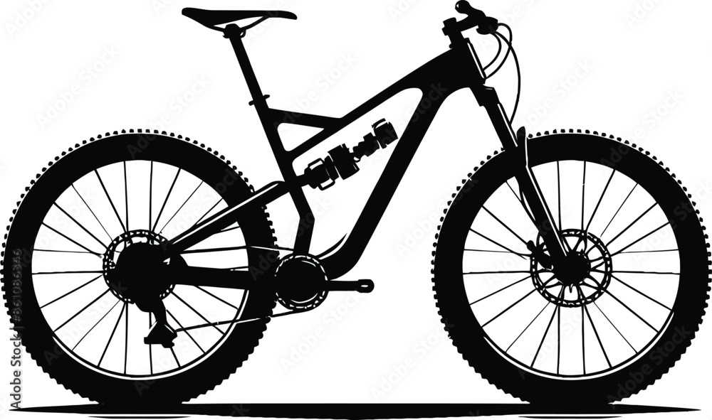 Fototapeta premium Bicycle silhouette