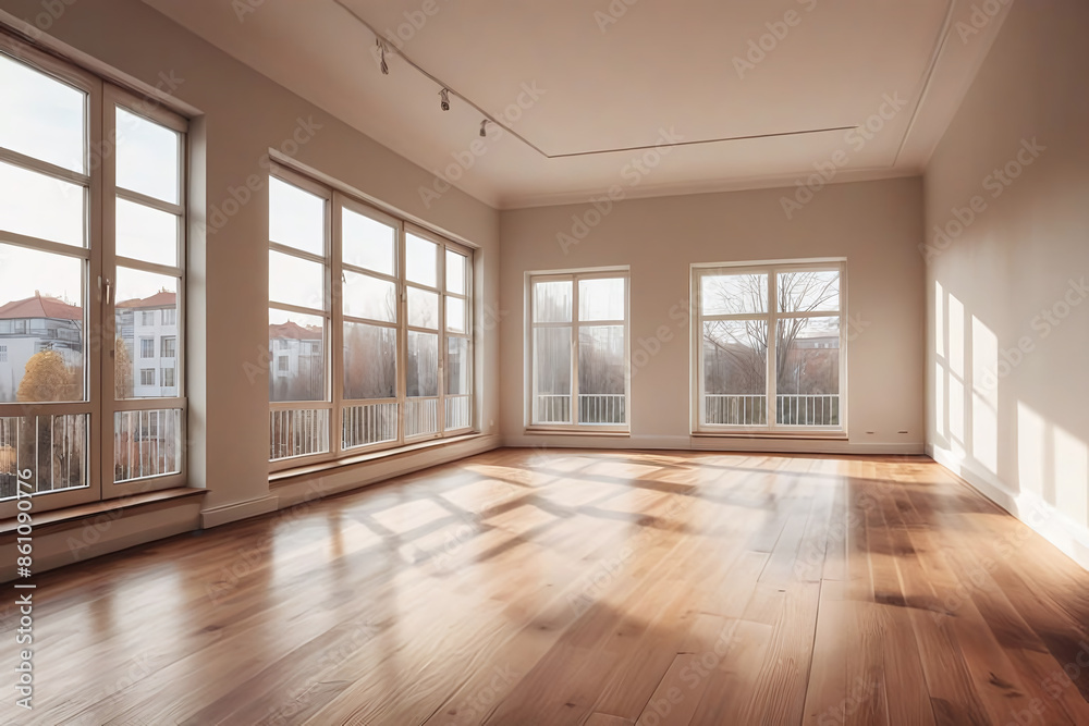 empty room with window wood floor empty room with window wood floor
