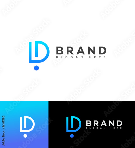 DI, ID Letter Logo Identity Sign Symbol Template