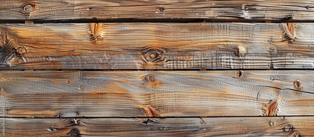 Textured natural wooden surface of planks of spruce and pine wood. Copy space image. Place for adding text and design Textured natural wooden surface of planks of spruce and pine wood. Copy space image. Place for adding text and design