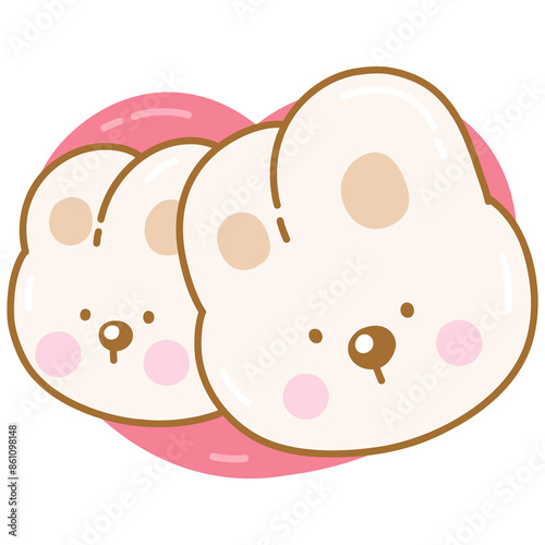 Cute rabbit with heart