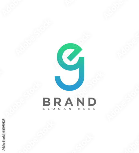 EJ, JE Letter Logo Identity Sign Symbol Template