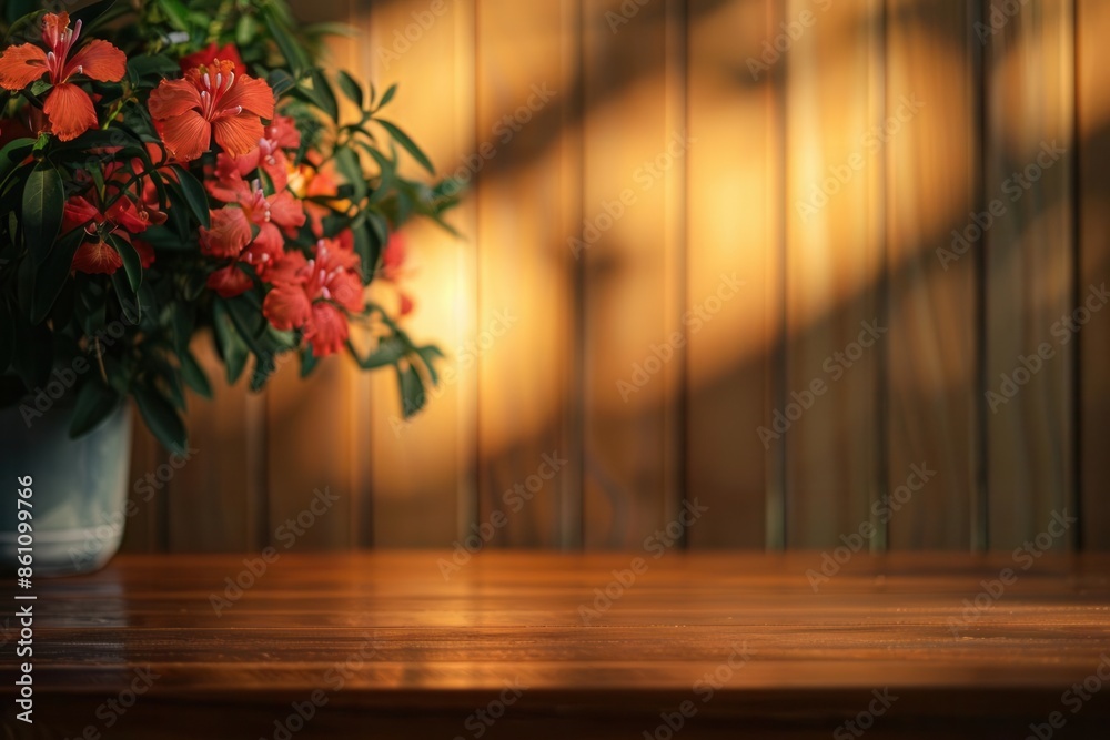 Fototapeta premium Modern Minimalist Table. Clean and simple design concept