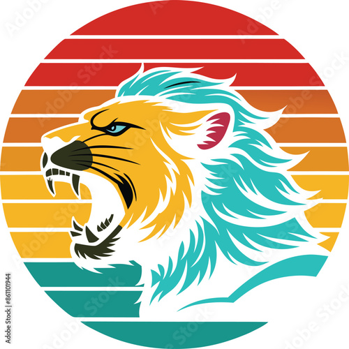 illustration of a lion