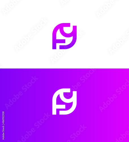 FY, YF Letter Logo Identity Sign Symbol Template