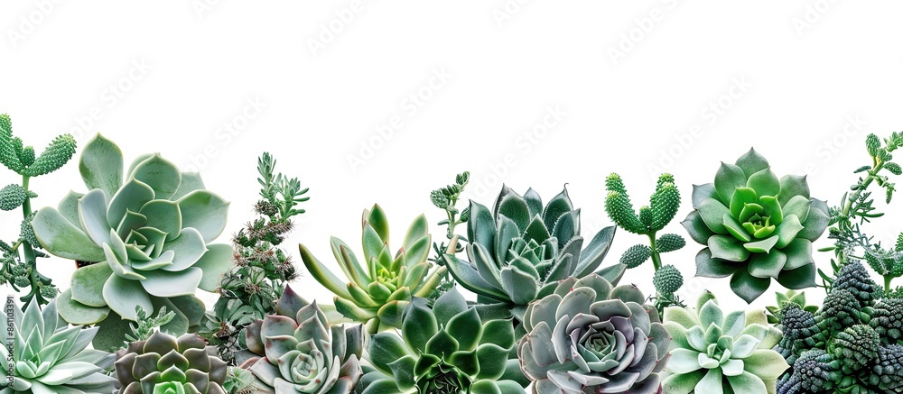 various succulent flowers green cacti. Copy space image. Place for adding text and design various succulent flowers green cacti. Copy space image. Place for adding text and design